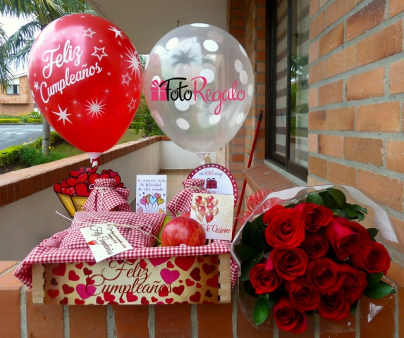 Desayunos sorpresa Popayán - Feliz cumpleaños con rosas