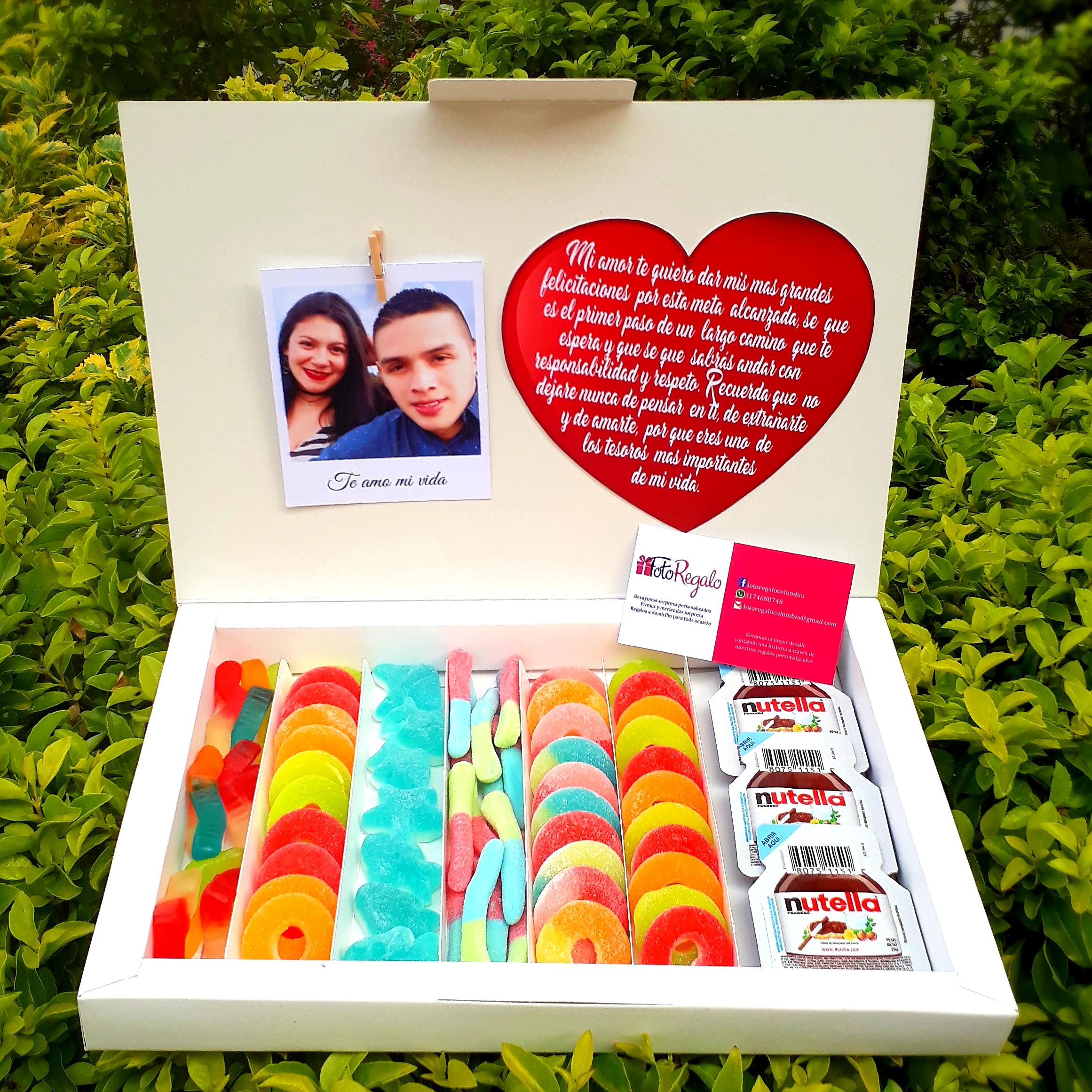 Cajas dulceras - Regalo mes aniversario personalizado en Popayán